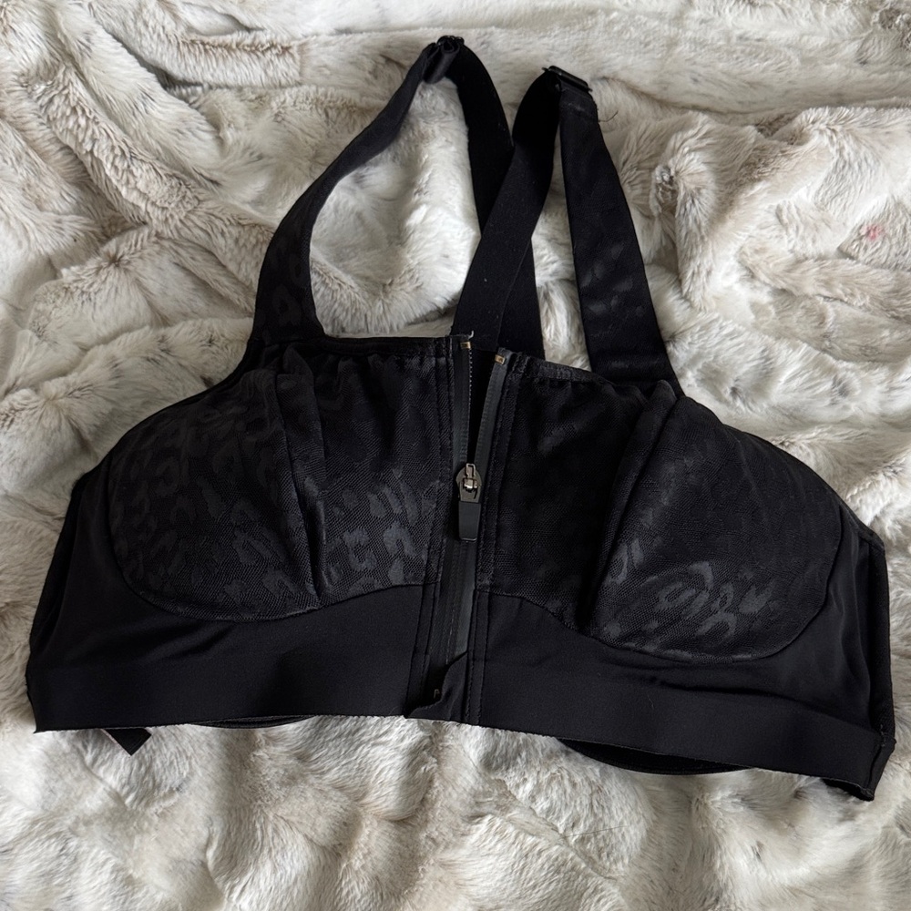 Black Women's Intimate Zipper Bra